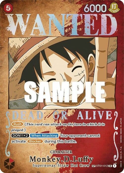 Monkey.D.Luffy — OP-03: Pillars of Strength (op03) — No. ST01-012 — Ver. Alternate Art — vWANTED | Alternate Art