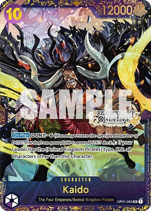 Kaido — Store Tournaments Promos (stp) — No. OP01-094 — Ver. Promo — vTreasure Cup