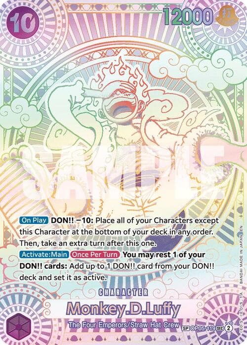 Monkey.D.Luffy — OP-11: A Fist of Divine Speed (op11) — No. OP05-119 — Ver. Special — vSpecial Rare