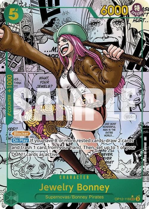 Jewelry Bonney — OP-12: Legacy of the Master (op12) — No. OP12-118m — Ver. Secret Rare — vManga Panel Alternate Art | Secret Rare