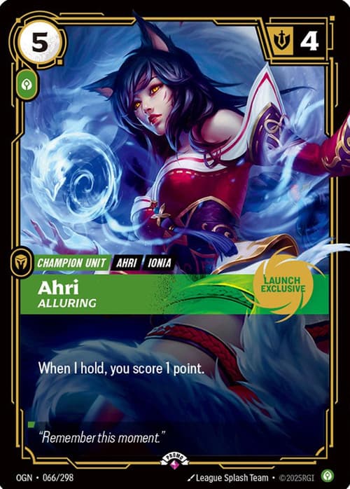 Ahri - Alluring — Promos (promo-rift) — No. 066 — vGenCon Promo