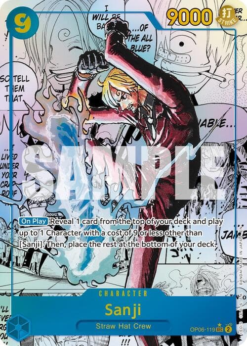 Sanji — PRB-02: The Best 2 - Premium Booster (prb02) — No. OP06-119a — Ver. Alternate Art — vManga Panel Alternate Art | Secret Rare
