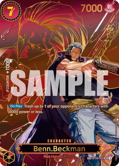 Benn.Beckman — OP-13: Carrying on his Will (op13) — No. OP09-009 — Ver. Special — vSpecial Rare